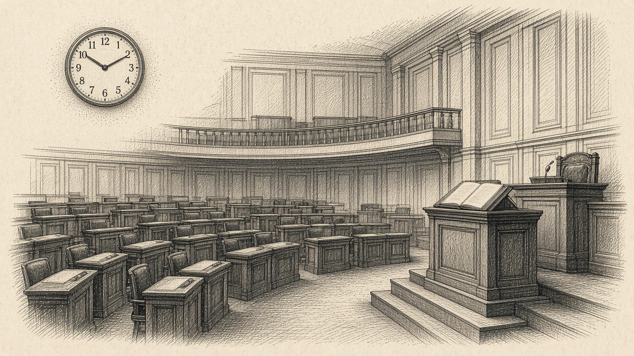 Editorial illustration for the Hill and legislative clocks